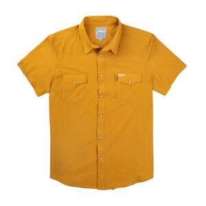 NWT Mens Sendero CONFLUENCE TECH SHORT SLEEVE SHIRT - yellow - gold - size 3XL